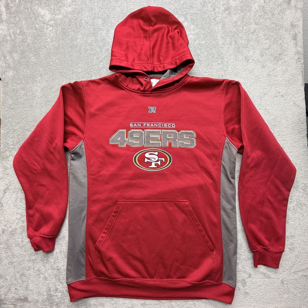 San Francisco 49ers Sweatshirt Mens XLT Red NFL Football Team Apparel Hoodie